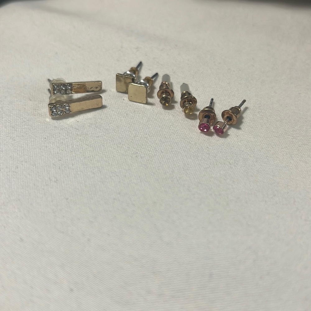 Gold/silver kids earrings